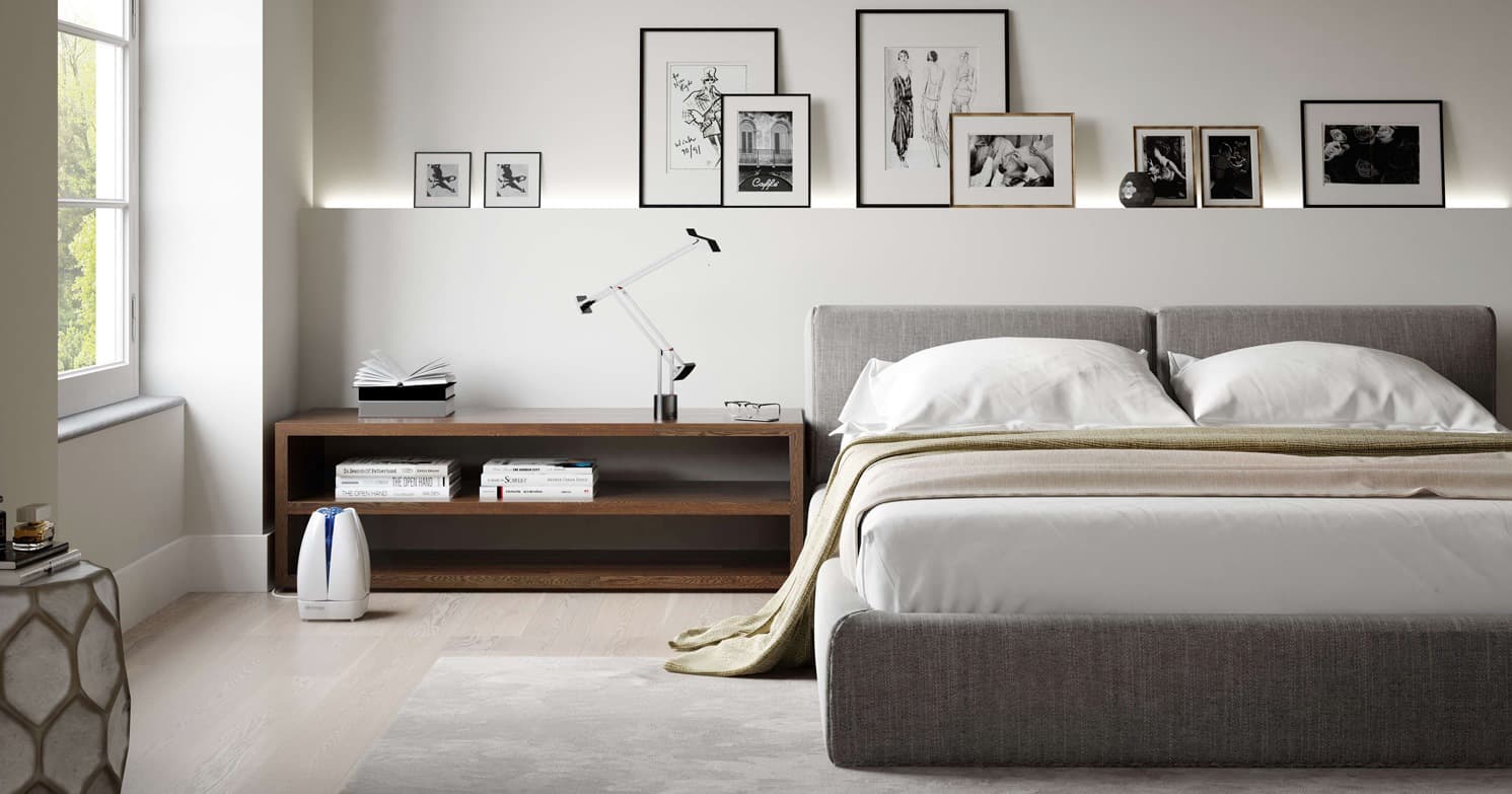 Yatak odasında Airfree Lotus