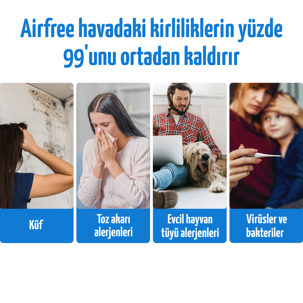 airfree hava temizleyicileri havadaki kirliliklerin yüzde 99unu ortadan kaldırır