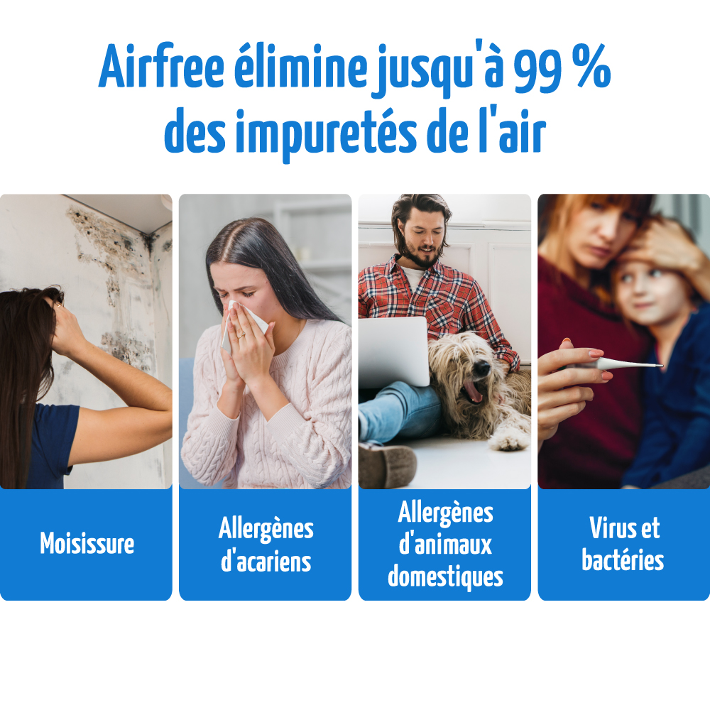 les purificateurs dair airfree éliminent jusquà 99 des impuretés de lair